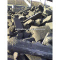 restos de carbón / ánodo de carbón / bloque de ánodo de carbón para la fundición de cobre